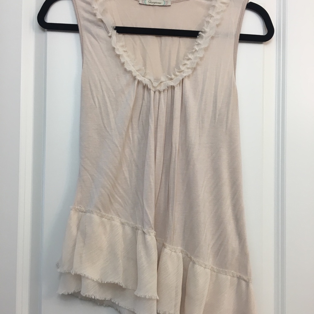 Asymetrical Ruffle Top